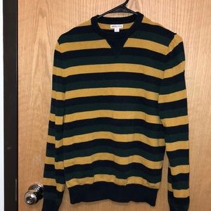 Striped, knit sweater